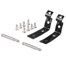 Materiale metallico di alta qualità, facile da installare, robusto kit di riparazione per cerniera del coperchio del vano portaoggetti per Audi