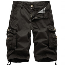 Men's Soft Comfortable Cargo Shorts Durable Multi-Pockets Tactical Shorts with Loose Fit Cut Lightweight Material for Outdoor Work Hiking, Breathable