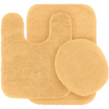 Collection de tapis de bain avec technologie absorbante, tapis de sol à poils doux avec envers en caoutchouc pour une meilleure stabilité, ensemble