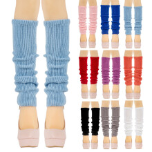 Knit Winter Knitted Japanese Style Leg Warmers Knee High Loose Socks Harajuku Leg Warmers for Girls