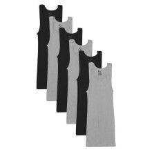 Ademende, lichtgewicht ondershirts voor heren, vochtregulerende technologie, ringgesponnen katoenen tanktop met afgedekte naden voor extra comfort,