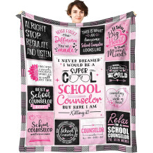 Veelzijdig comfortdekentje voor schoolbegeleiders, cadeau voor schoolbegeleiders, zachte plaid met rustgevend design, oase van warmte en zachtheid.