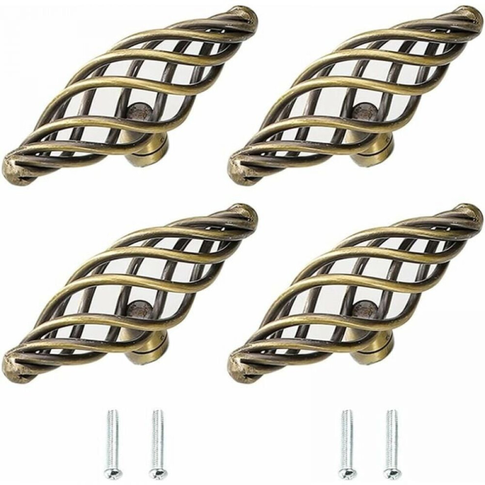 Cabinet Knobs With Elegant And Timeless Look, Farmhouse Vintage Style Classic Style Hardware Durable Metal Construction, Birdcage Design Cabinet 9071309121353