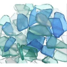 Λείο Seaglass, διακοσμητικό στοιχείο για την ακτή με φινίρισμα σε αναδευτήρα, Seaglass