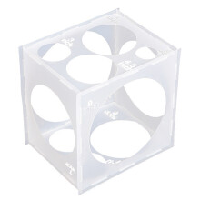 Calibreur de ballons pour décoration de fêtes, outil de mesure pliable en plastique à 11 trous, léger et aux fonctionnalités largement