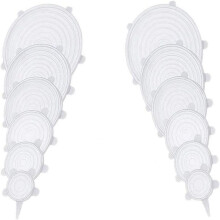 Couvercles réutilisables pour la conservation des aliments, en silicone extensible, compatibles lave-vaisselle et congélateur, et adaptés au