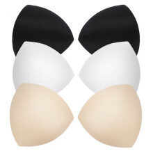 Smooth Look Bra Pads Inserts, Removable Bra Cups with Enhancing Your Shape and Comfortable Bra Padding, Breathable Wearing Foam Inserts for Sports