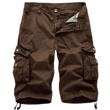 Heren cargo shorts voor de zomer, zacht, comfortabel en ademend, met meerdere zakken, militaire cargo shorts met trekkoord, stijlvol en functioneel