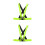 2Pcs Lightweight Reflective Vest Adjustable for 4