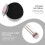 3Pcs Concealer Brush and Brush Cleaning Mat Black Makeup Tool Set 5