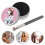 3Pcs Concealer Brush and Brush Cleaning Mat Black Makeup Tool Set 8