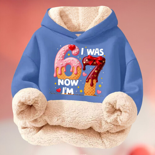 Multicolor Ice Print Kids Hoodie Sweatshirt 1 pc 1