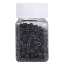 Micro Link Ring Beads for Hair Extensions Premium Silicone Lining Anti Slide Lightweight Aluminum Long Lasting Use Secure Hair Hold Undetectable