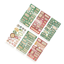 12 Stück Retro-Stil Dekorative Planeraufkleber Blatt für Tagebücher & Scrapbooks