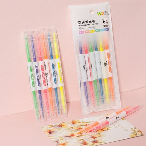 Glitter Highlighter Set Chisel Tip 60ml 6-Pack 1