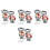 16Pcs Stackable Stainless Steel Dessert Cups Cream Bowl Set 10