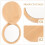 Mirror Compact For Women Khaki Hand Mirror 1Set 4