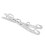 2Pairs Lightweight Stainless Steel Ice Skate Replacement Silver 3