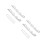 2Pairs Lightweight Stainless Steel Ice Skate Replacement Silver 9