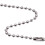 200 τεμάχια ασημένια μπρελόκ με αλυσίδα 10cm 2.4mm 2