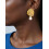 18K Gold Plated Floral Pearl Stud Earrings 3