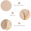 300Pcs Round Paper Coffee Filters Unbleached Natural Beige for Coffee Machines 3