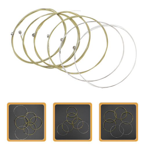 24Pièces Cordes Guitare Universelles Métal Acier Durable 1