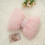 Faux Suede Bow Throw Pillow Pink Standard Size 4