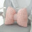 Faux Suede Bow Throw Pillow Pink Standard Size 5