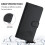 Capa carteira flip em couro PU com bloqueio RFID para iPhone 17 Pro de 6,3 polegadas, com estampa de gato, ímã forte, compartimentos para cartões, 4