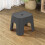 Space Saving Plastic Stool for Compact Living Areas - Stackable Multi Functional Design with Ergonomic Shape and Stable Base 4