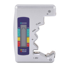 Universal Battery Checker Digital Battery Tester LCD Display Battery Diagnostics Portable And Compact Adjustable Slider Three Color Simulation High