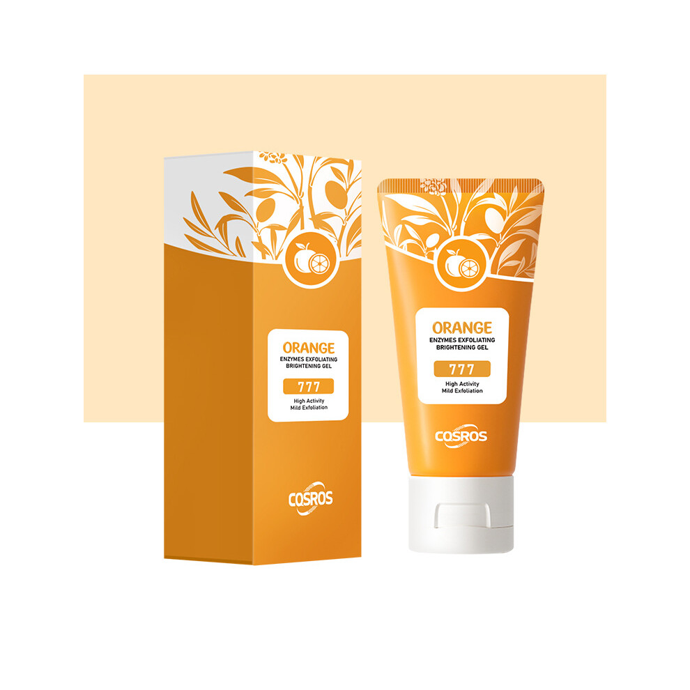 (50G, ) Exfoliating Gel Scrub For Face Body Skin, Peeling Gel Cleansing Moisturizing Skin, Exfoliating Gel For All Types Skin Yellow/Orange
