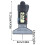 Tire Tread Depth Gauge 0-25.4mm 0.01mm Resolution 2