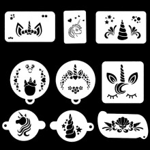 (9 pcs 06) Bowitzki 45 Pcs Reusable Face Paint Stencils for Kids, Painting Templates, Party Gifts Set