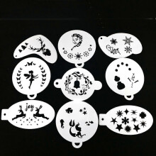(9 pcs 03) Bowitzki 45 Pcs Reusable Face Paint Stencils for Kids, Painting Templates, Party Gifts Set