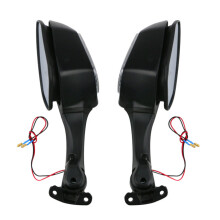 Side Rearview Mirror with Amber LED Turn Signals High Quality Materials Clear Rear Vision Durable Long Life Easy Mounting Compatible with2008-2017