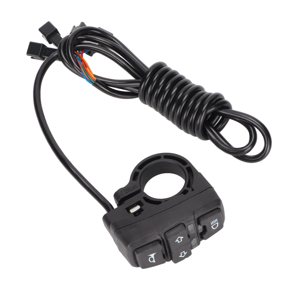 Easy To Install3in1switch Motorcycle Handlebar Control, Integrated Headlight And Horn Switch Waterproof Anti Slip Adjustable Handlebar Mount 9551475294629