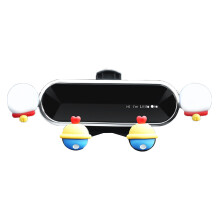 Universal Car Mobile Phone Holder Invisible Gravity Air Outlet Mount With Four Walls Wrapped Secure Grip And Retractable Mechanism, Automatic