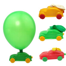 Brinquedo educativo STEM movido a balão de ar para crianças: carro de corrida e modo foguete, baseado no princípio da aerodinâmica. Movimento