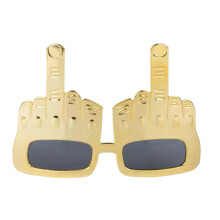 Cool Accessories Middle Finger Gesture Funny Party Glasses, High-Quality Materials Novelty Sunglasses For Halloween Beach Carnival Masquerade Events