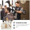 5Pcs White Styling Tool Organizer Barber Shop Scissors and Comb Holder 5