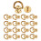 Rustproof Brass Rivets For Leather Crafts, Brass Ball Studs Easy To Install Rotatable D Ring Durable Brass Material Wide Application DIY Leather 1