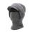 Strickmütze und Schal für Damen, Dunkelgrau, Einheitsgröße 2