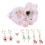 4Sets Kids Clip-on Earrings Assorted Colors Cute Design Lightweight 3