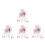 4Sets Kids Clip-on Earrings Assorted Colors Cute Design Lightweight 4