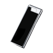 Metal windproof lighter rechargeable butane refillable slim