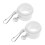 4Pcs Anti-Wrap Rotating White Flag Pole Rings for Flagpole Fixing 1