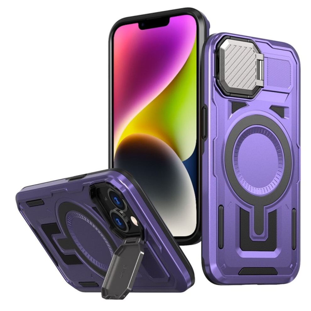 Magsafe Case For Iphone 14 Plus 6.7 Inch Rugged Purple 9170372579679