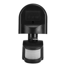 Waterproof PIR Motion Sensor Switch for Outdoor Wall Light, Black, 1200W